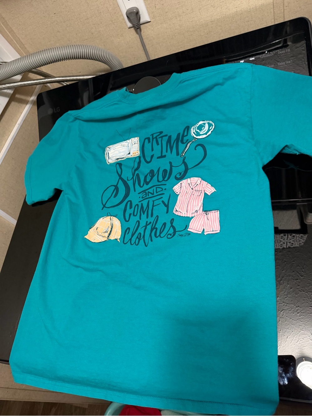 Women’s Teal Graphic Tee - Cozy Shows & Comfy Clothes